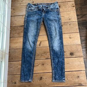 Rock revival , Indi ankle skinny beautiful stitching